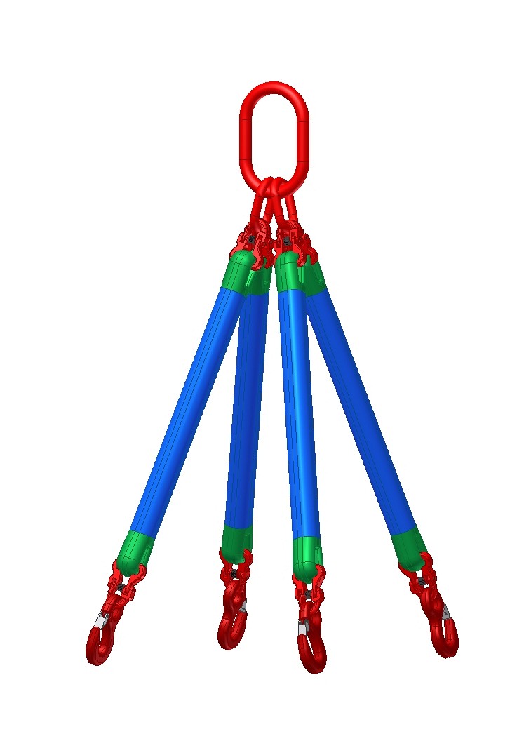 Lifting sling with hook EDT 400 - four legged
