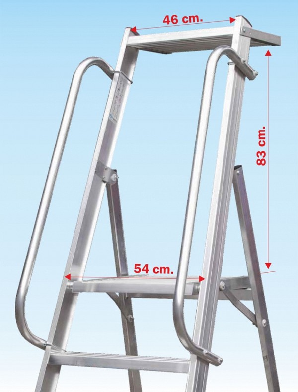 Ladder type 6046: Large working surface