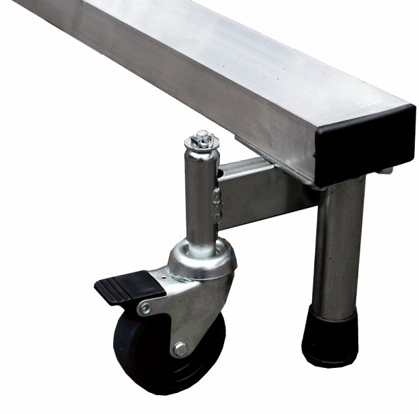 Accessories on request: Feet and self-braking wheels for additional support 