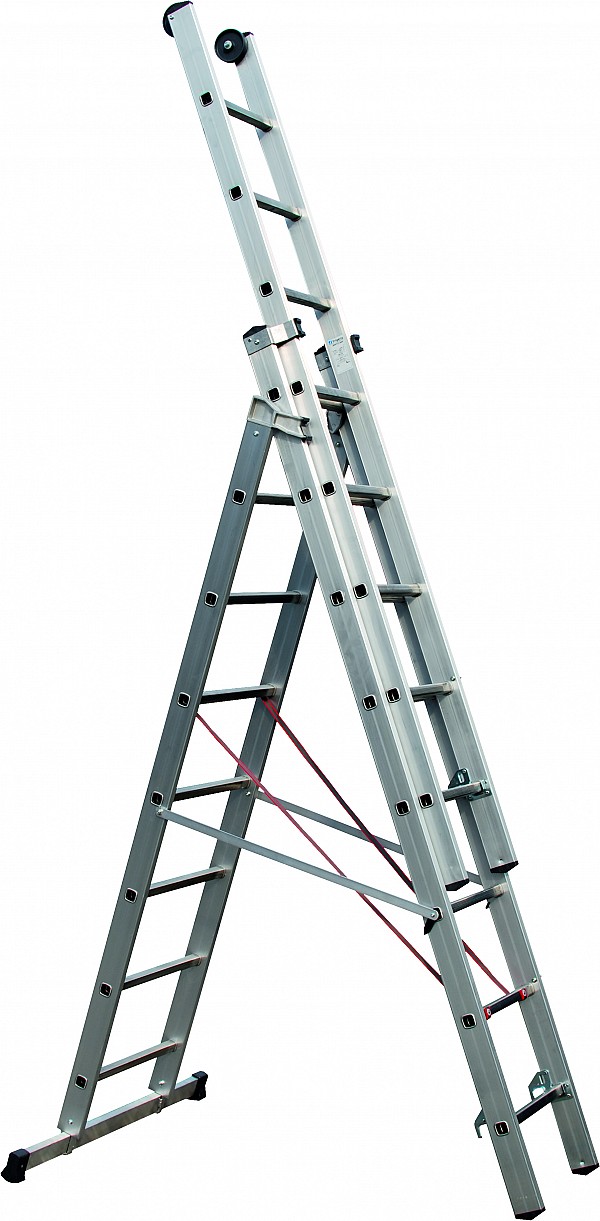 Professional multipurpose threee-part Al ladder 3047