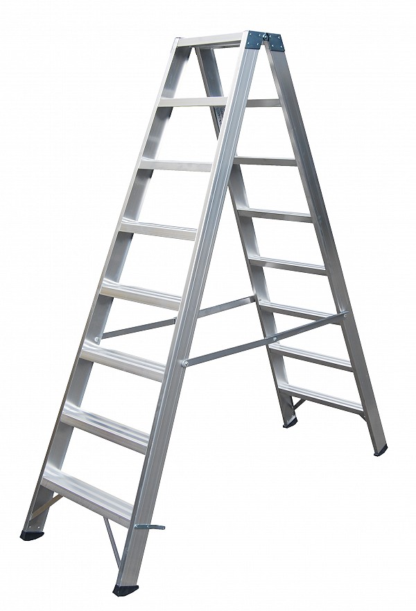 Professional Al ladder two-sided 6015