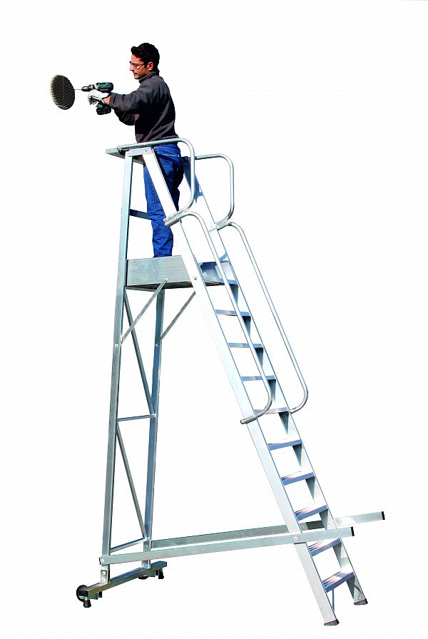 Professional lader with platform and handels 6083-A