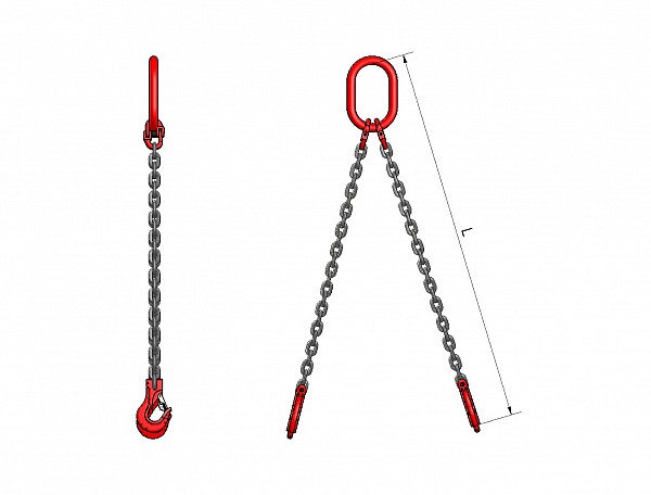 2-legged lifting chain VB 202, grade 80