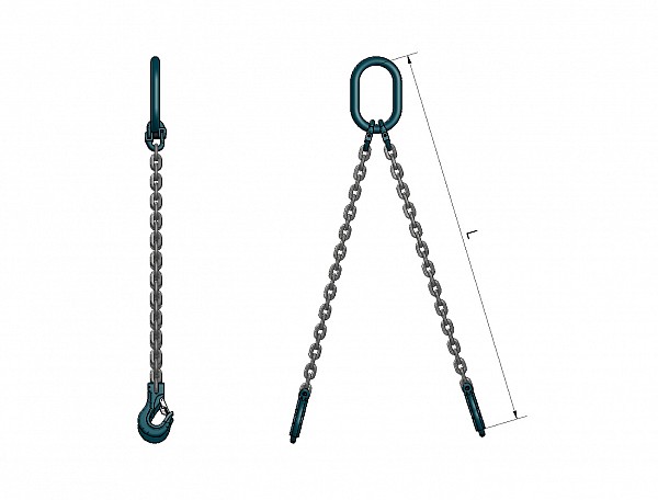 2-legged lifting chain VB 202, grade 120