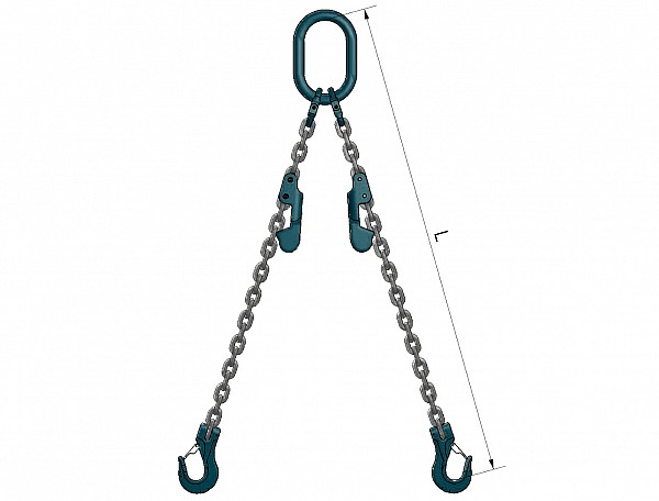 Lifting chain VB 222 with a shortening hook, grade 120