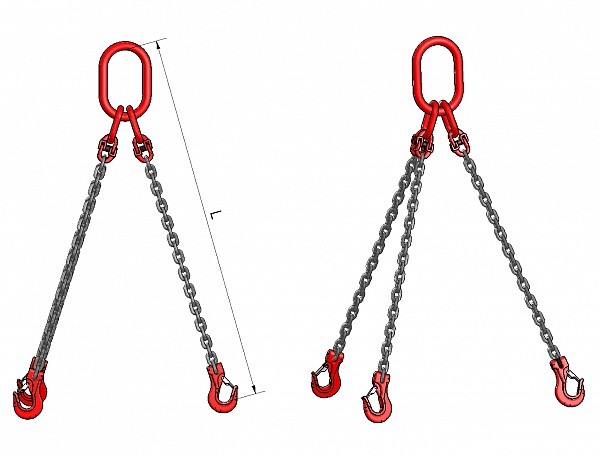 3-legged lifting chain VB 302, grade 80