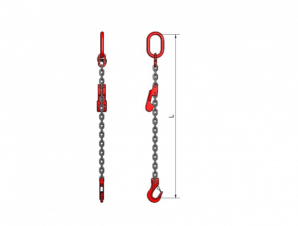 1-leg lifting chain VB 106 with a shortening hook, grade 80