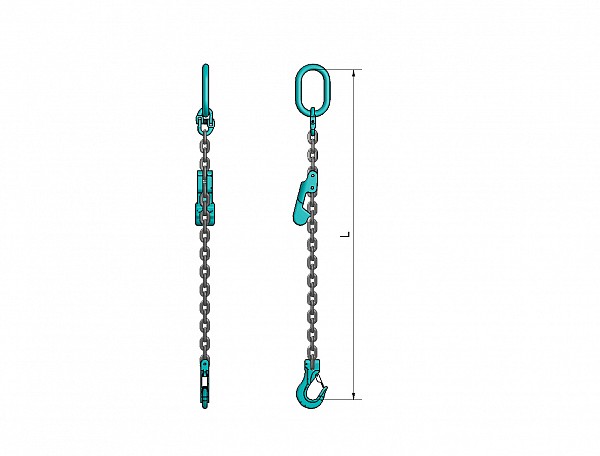 1-leg lifting chain VB 106 with a shortening hook, grade 100