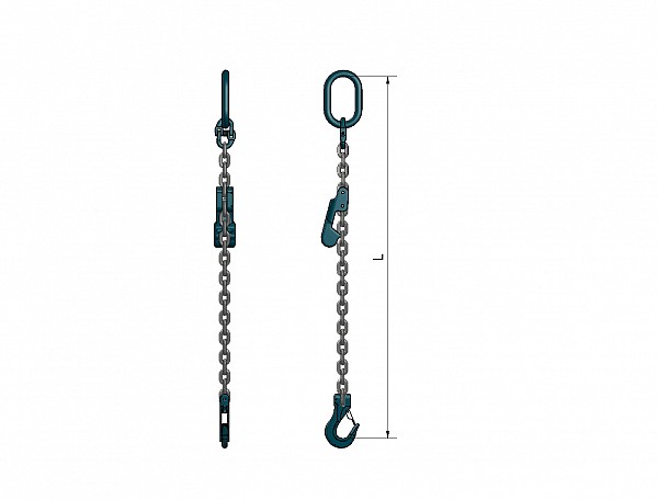 1-leg lifting chain VB 106 with a shortening hook, grade 120