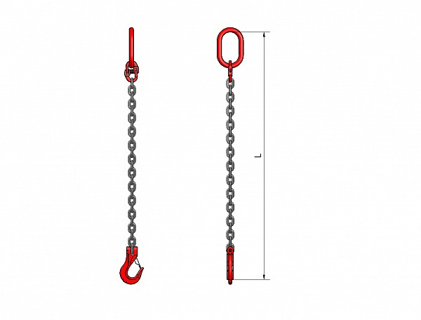 1-leg lifting chain VB 112, grade 80