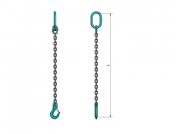 1-leg lifting chain VB 112, grade 100