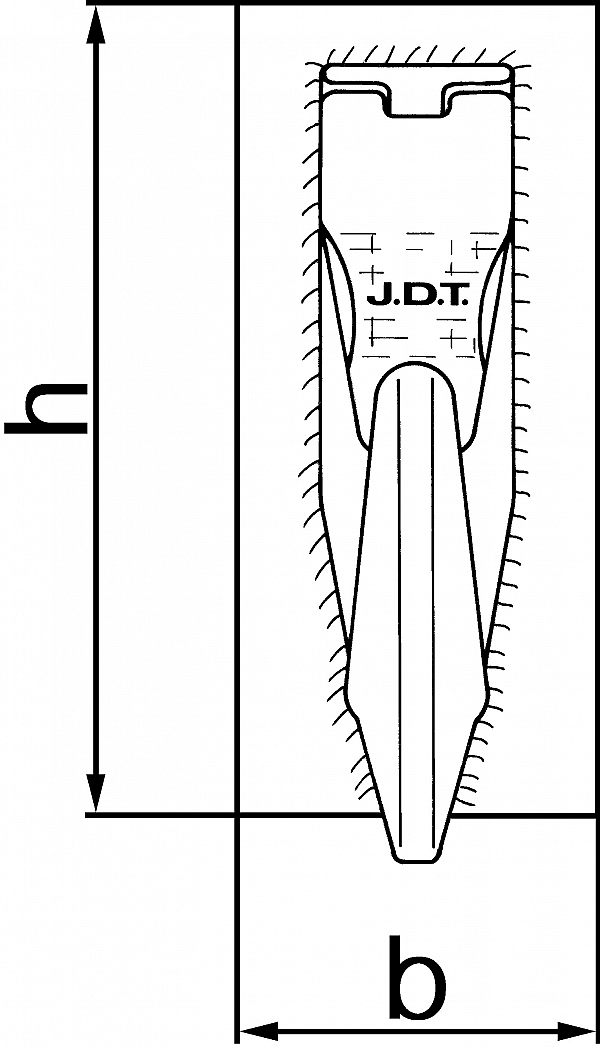 Hook AHK, weld-on type