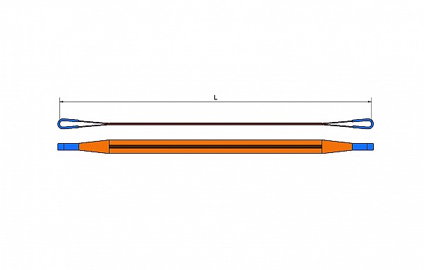 Lifting slings with loops DTZ 1000 - double layer