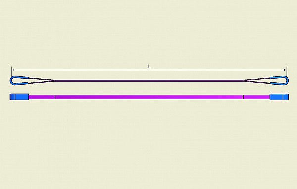 Lifting slings with loops DTZ 100