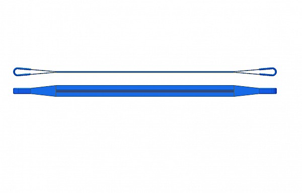 Lifting slings with loops DTR 800 - double layer with PU protection