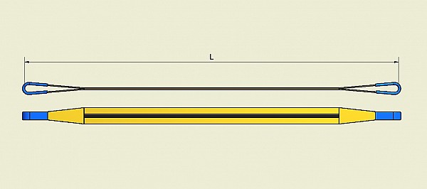 Lifting slings with loops DTZ 300 - double layer
