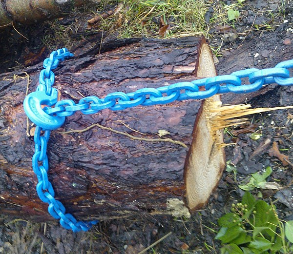 Square log chain GVK, fi 10 mm