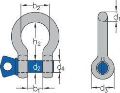 Omega shackle type HA2