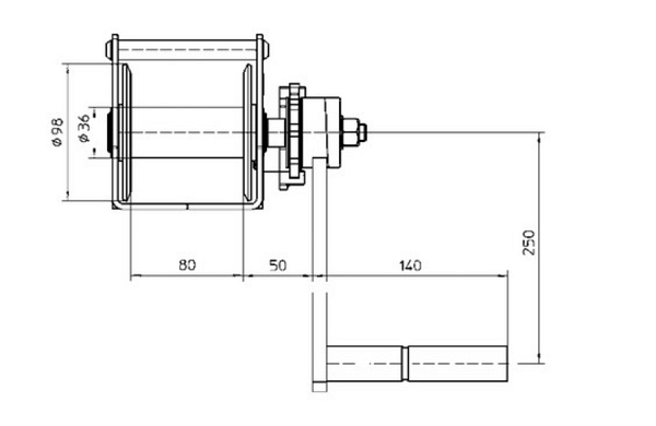 Hand winch type KWV