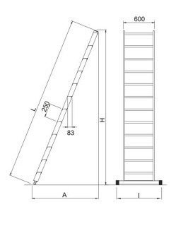 Profesionalna prislonska Al lestev 6048 