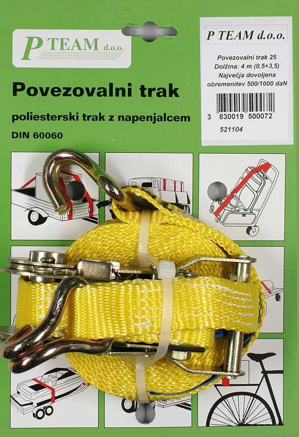 Povezovalni trak 25 mm, 500/1000 daN