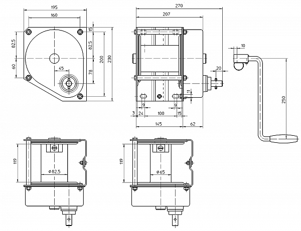 Hand winch type 4485